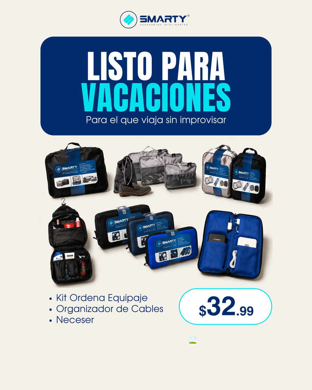 Paquete Listo para Vacaciones